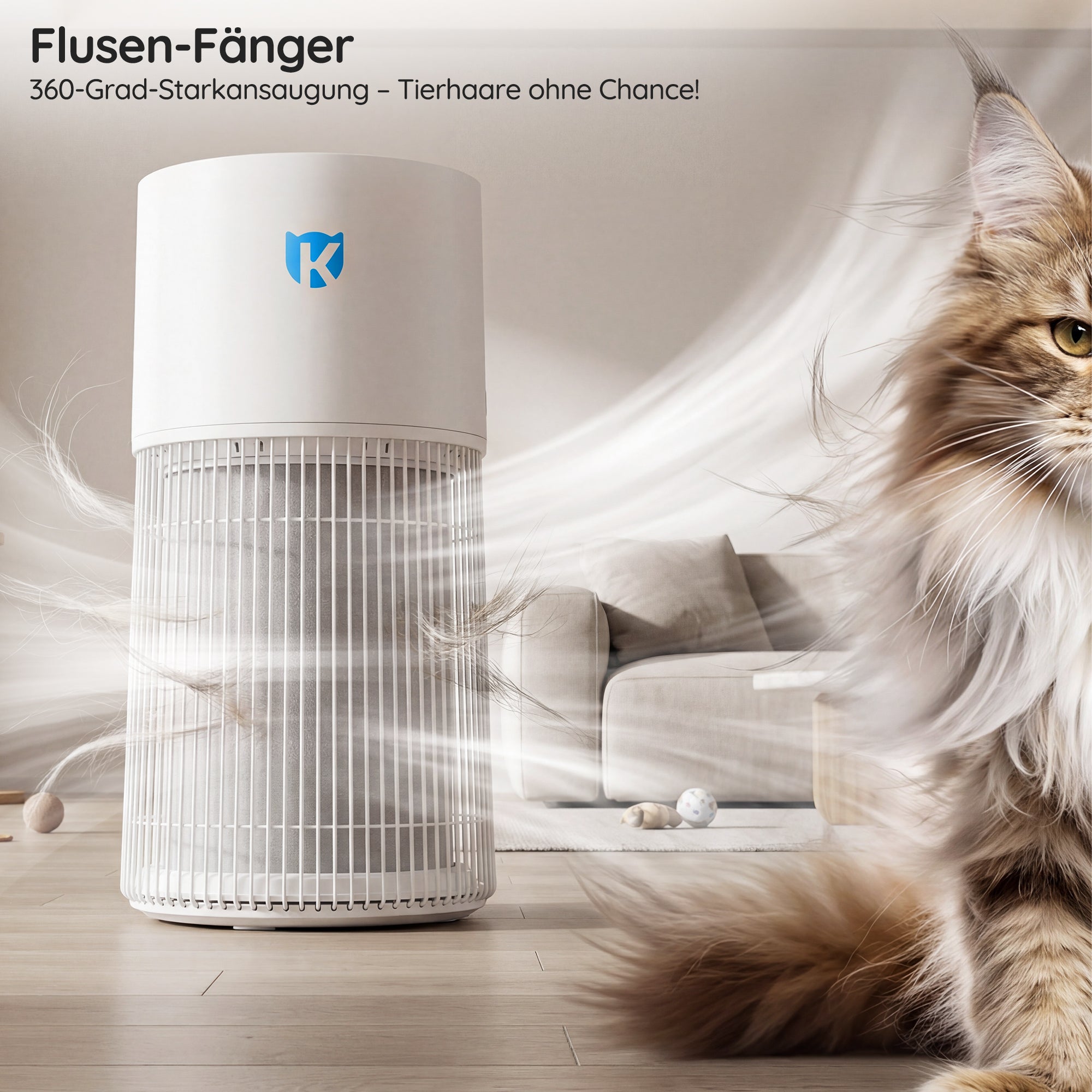 AirGuard 1 Anti-Allergen-Luftreiniger für Haustiere 360