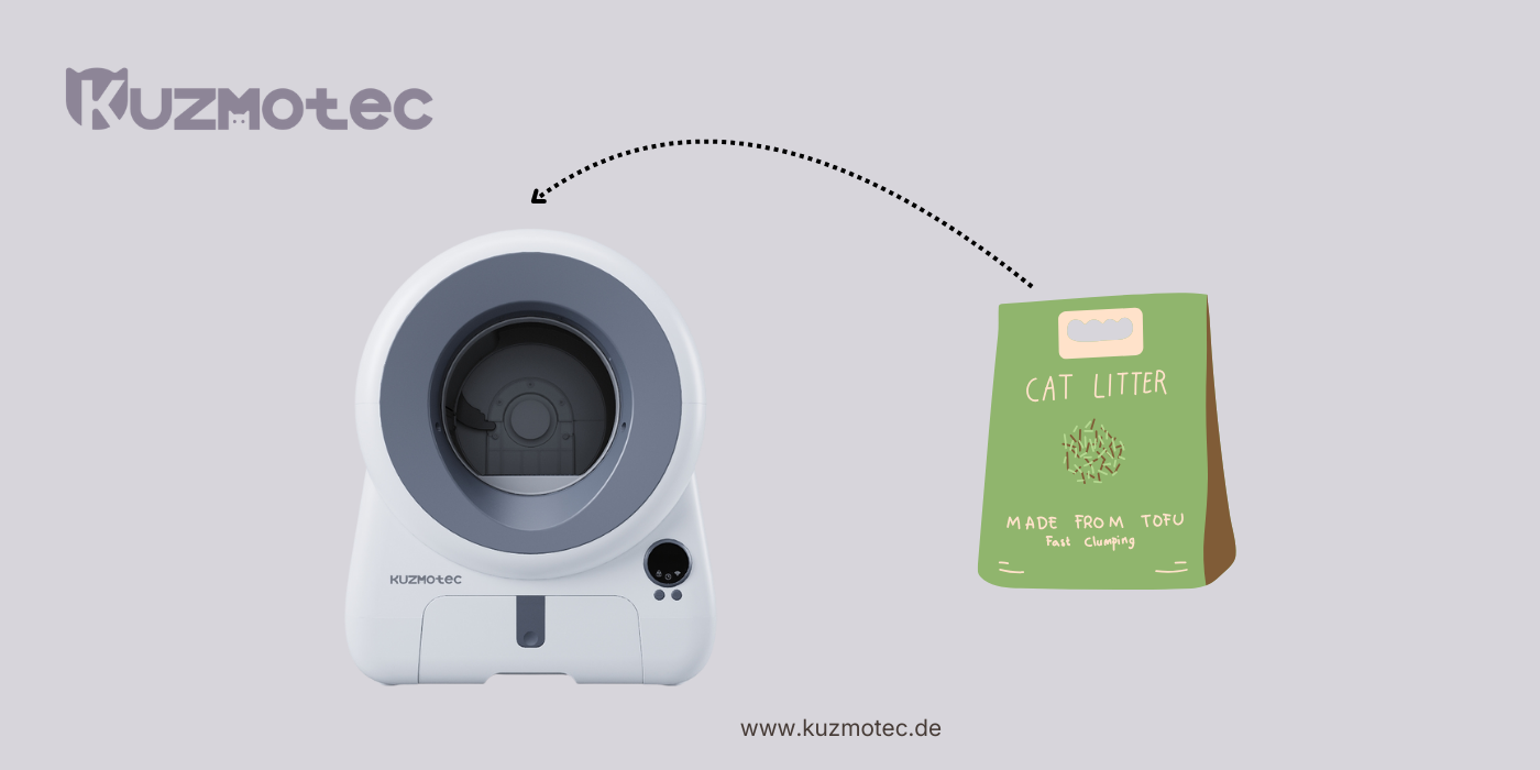 Katzenstreu wechseln - Kuzmotec Cozyclean 1