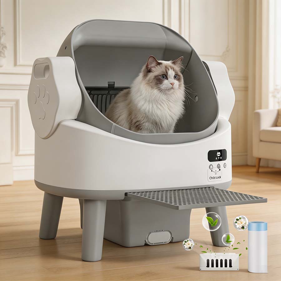 Selbstreinigende Katzentoilette für Einsteiger – offen & einfach
