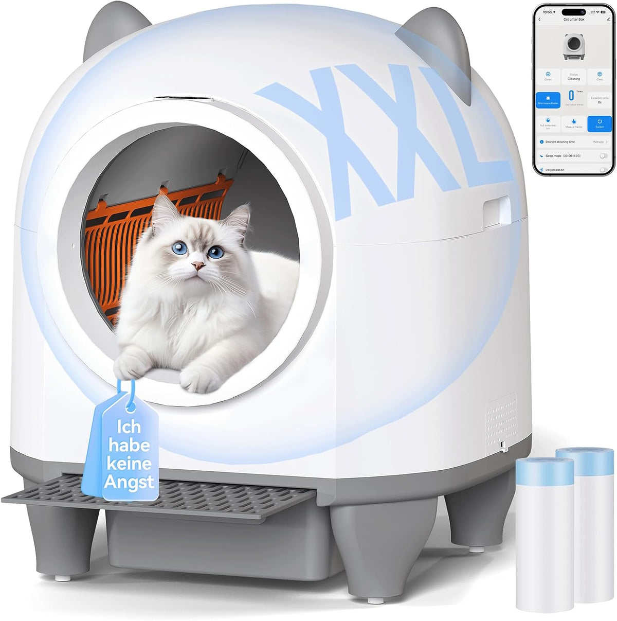 Bau 0769B – Automatische Katzentoilette mit 9-fach-Sensorsystem